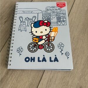Hello Kitty Bicycle Notebook - Blue and Red
